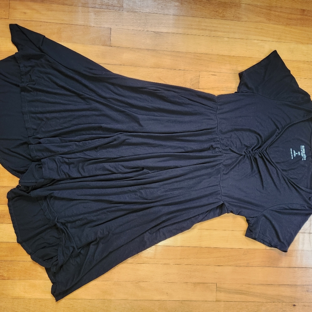 Stretchy scrunch front skater dress